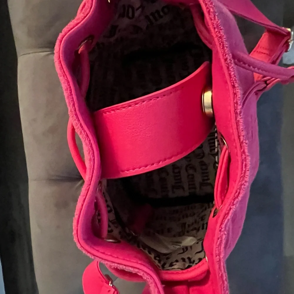 Juicy Couture Hot Pink Bucket Shoulder Bag